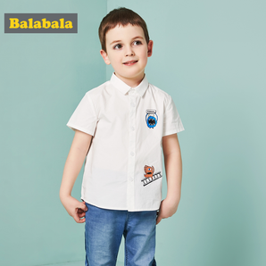 Balabala 巴拉巴拉 男童短袖衬衫 47.7元包邮