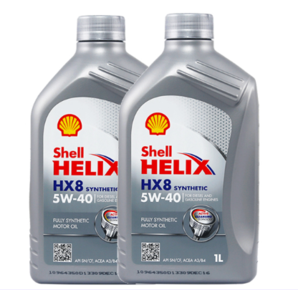 Shell 壳牌 Helix HX8 灰喜力 SN 5W-40 全合成机油 1L 两瓶装 62元（合31元/件）