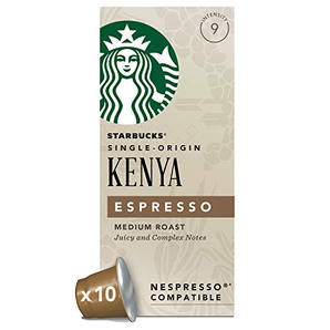 Starbucks 肯尼亚胶囊咖啡(浓度9) 兼容Nespresso咖啡机 (12盒,共120 粒胶囊) 含税到手约357元