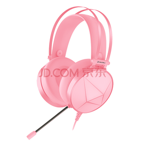  Dareu 达尔优 EH722 游戏耳机 RGB粉色版 189元包邮