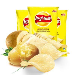 Lay's 乐事 美国经典原味薯片 15g*8包 8.9元包邮（拼购价）