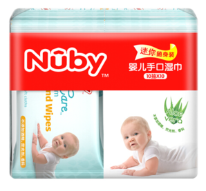 Nuby 努比  湿巾 婴儿 10片×10包*2件