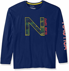 XL码！Nautica诺蒂卡Printed 男士T恤 