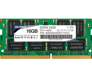 历史低价： GLOWAY 光威 战将 DDR4 2400 笔记本内存条 16GB 399元包邮