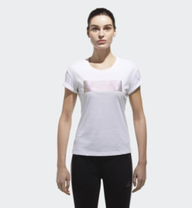 adidas GFX T BOX LINEA女子运动型格短袖T恤