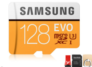 SAMSUNG 三星 存储卡 EVO黄色升级版 Micro SD卡 128GB 104元包邮（需用券）