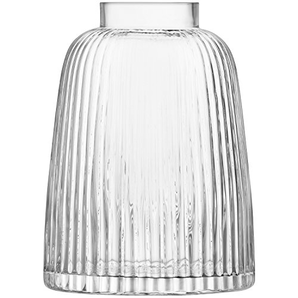  LSA International 玻璃百褶花瓶 透明款 26cm