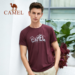 CAMEL T8S209232 男士速干T恤