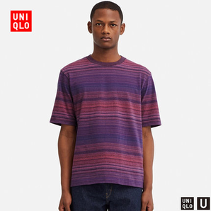 UNIQLO 优衣库 设计师合作款  男士条纹T恤 39元