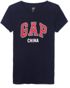GAP 盖璞 Logo徽标城市主题字母图案短袖T恤