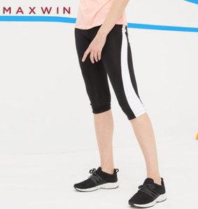 16日0点： MAXWIN 马威 19182547001 女式紧身7分运动裤 低至26元