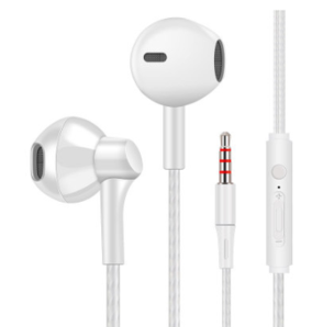 苹果入耳式耳机 安卓手机通用线控带麦耳机