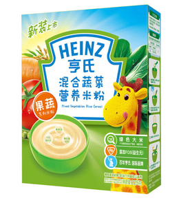 Heinz 亨氏 婴幼儿营养米粉 225g 混合蔬菜味 +凑单品 10.6元