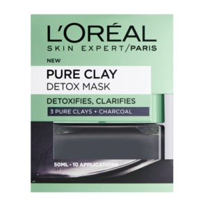现货！L'Oréal Paris 欧莱雅 矿物净化泥净肤面膜 50ml