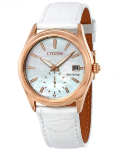 Citizen 西铁城 Corso 系列 珍珠母贝太阳能女士优雅手表