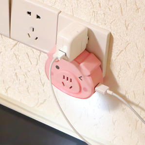 ccfx 长城风行 小猪形状带USB带小夜灯插座 21.8元包邮