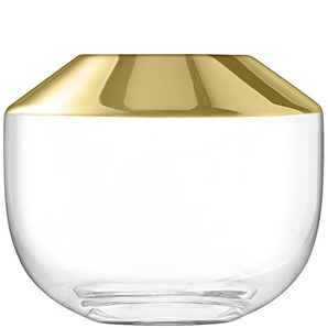 prime会员！LSA International 玻璃插花花瓶 金色 15cm  233元含税直邮