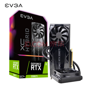 EVGA GeForce RTX 2080 Ti XC Hybrid GAMING 11G显存1635MHz 14000MHz一体式水冷游戏显卡