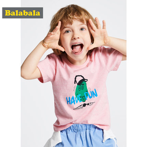 巴拉巴拉男童短袖t恤 纯棉宝宝半袖