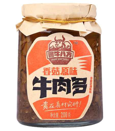 吉香居酱牛八方牛肉多牛肉酱香菇原味200g