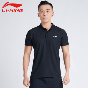 LI-NING 李宁 男士T恤短袖polo衫