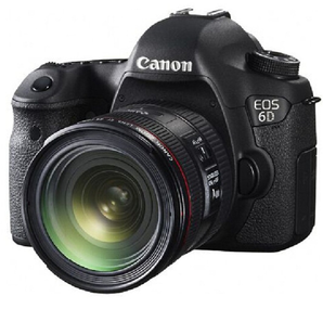 Canon 佳能 EOS 6D 全画幅单反相机套机（EF 24-70mm f/4L镜头）