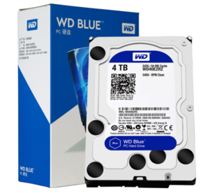 西部数据(WD)蓝盘 4TB SATA6Gb/s 64MB 台式机械硬盘(WD40EZRZ)