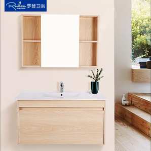 罗登 简约实木浴室柜 +镜柜组合 多尺寸