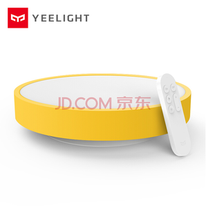 Yeelight 儿童智能LED吸顶灯 青春版 黄色 *2件 388元包邮（合204元/件）