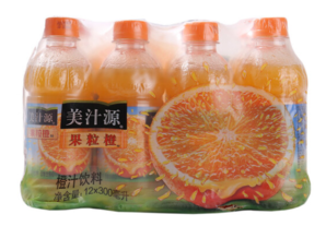美汁源 果粒橙饮料 300ml*12瓶 14.47元