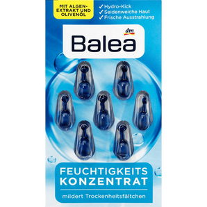 现货！Balea 芭乐雅 玻尿酸橄榄油海藻保湿精华胶囊 7粒