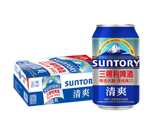 Suntory 三得利啤酒 清爽10度 330ml*24听 