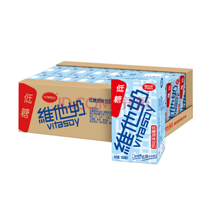 维他奶 原味低糖豆奶植物蛋白饮品 250ml*24盒 整箱装