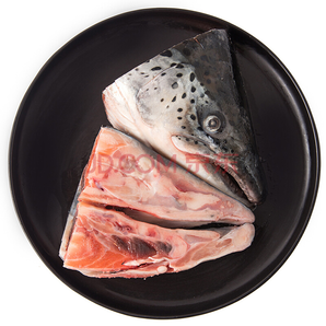 我爱渔 冷冻智利三文鱼鱼头（大西洋鲑）500g 2-3片装 *20件 139.2元包邮（多重优惠）