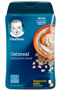 Gerber 嘉宝 婴幼儿米粉 进口版 227g 一段 高铁锌燕麦味 *8件 107.64元包邮包税（双重优惠，合13.46元/件）