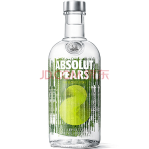 绝对伏特加（Absolut Vodka）洋酒 苹果梨味 伏特加 700ml 原装进口