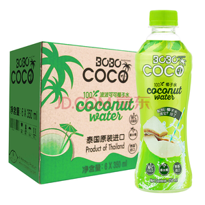 MAHATONG 波波可可 BOBO COCO 100%天然NFC椰子水 350ml*6瓶