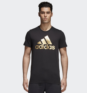 adidas 阿迪达斯 运动型格 BOS FOIL 男子 短袖T恤