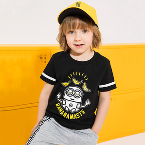 小猪班纳童男童T恤2019夏季新款男童短袖T恤