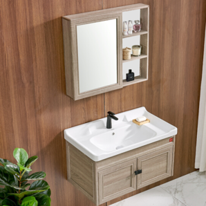 DKNA 丹拿卫浴 浴室柜镜柜组合套装 浴室柜＋镜柜＋面盆 800mm 699元包邮（满减）