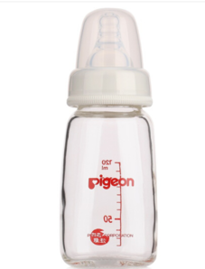 pigeon 贝亲 AA87 标准口径 玻璃奶瓶 120ml *4件 +凑单品 100元包邮