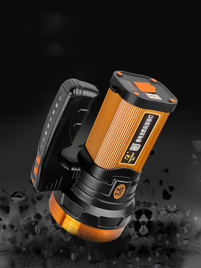 大手电筒led强光充电户外超亮家用氙气远射多功能打猎手提探照灯