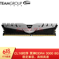 Team 十铨 冥神 DDR4 3000MHz 8GB 台式机内存条 229元包邮（双重优惠）