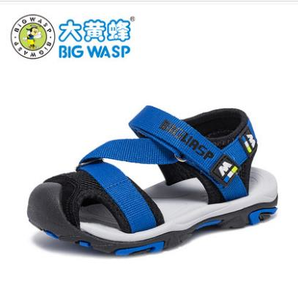 BIG WASP 大黄蜂 儿童夏天包头凉鞋 *2件 129元包邮（合64.5元/件）