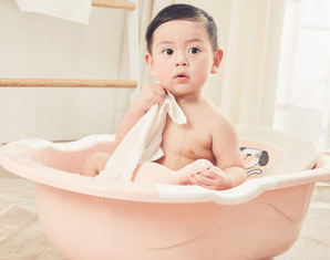 rikang 日康 婴儿浴盆 RK-3626 大号带躺板 送玩具船+海洋球+日康奶瓶 59元包邮（需用券）