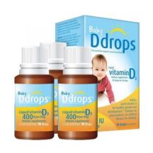 Ddrops 婴幼儿维生素D3滴剂 400IU 90滴*3瓶