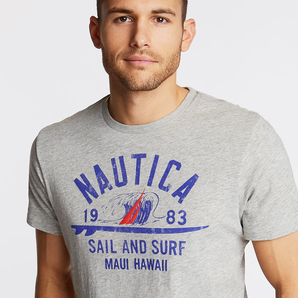 Nautica 帆船印花短袖T恤 