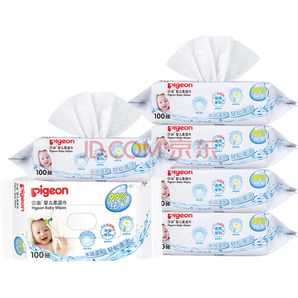 Pigeon 贝亲 PL347 婴儿柔湿巾100片装（6包）