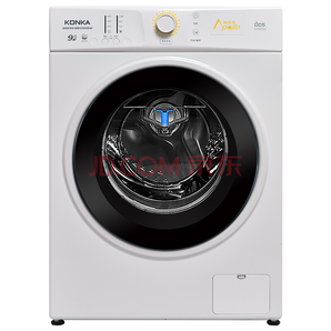 康佳（KONKA） 9公斤 全自动滚筒洗衣机 12程序 变频节能 高温煮洗 XQG90-BB12D08W
