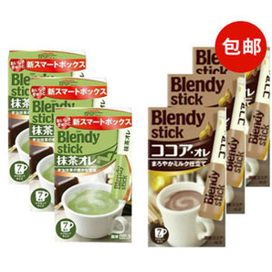 AGF Blendy宇治抹茶奶茶咖啡粉7p*3盒+欧蕾可可牛奶咖啡 7p*3盒